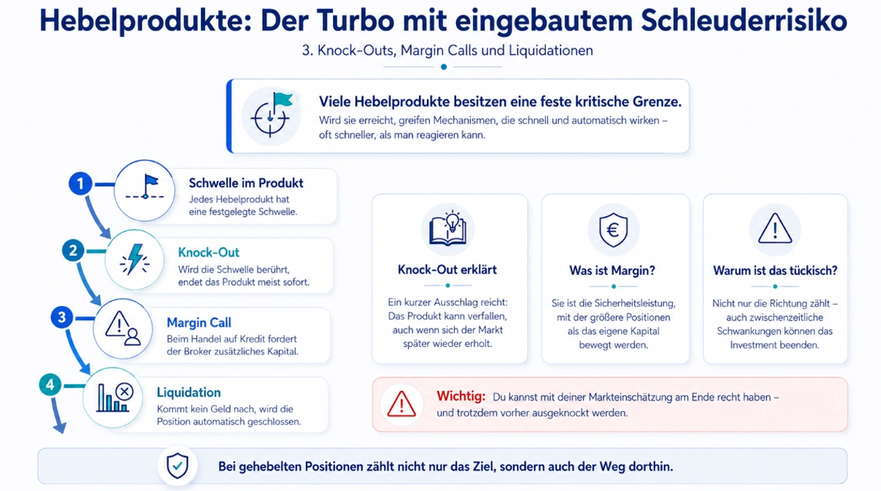 Knock-Outs, Margin Calls und Liquidationen